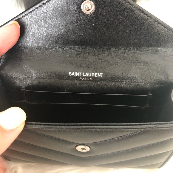 SOLD YSL Saint Laurent quilted loulou leather wallet - Picture 8 of 14